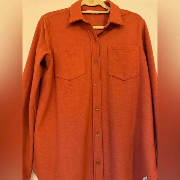 Women’s Alpine Design Burnt Orange Button Up, Women’s Flannel, Brushed Flannel - Picture 2 of 7